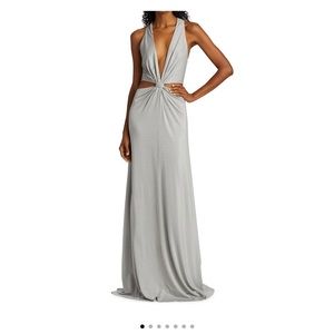 Twist-front jersey Gown. Size 4.